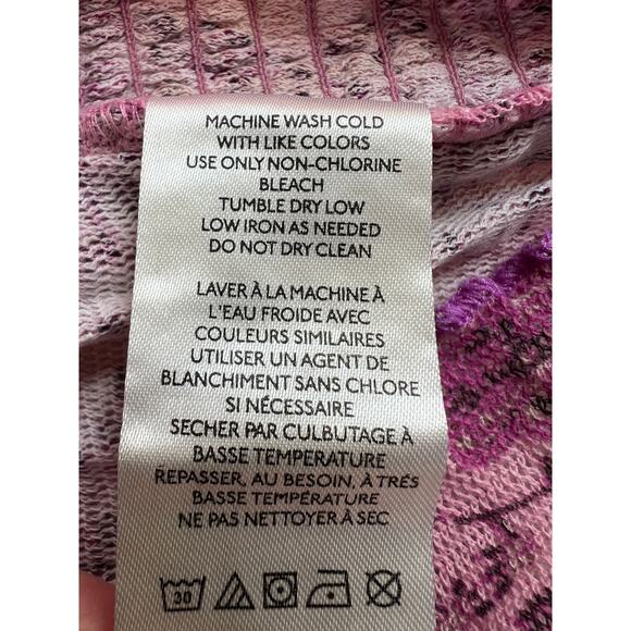 FREE PEOPLE TOP WOMENS SIZE SMALL OH MY BABY COTTON STRETCH TEE LILAC PINK BOHO - Picture 12 of 13